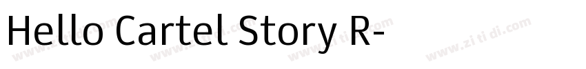 Hello Cartel Story R字体转换